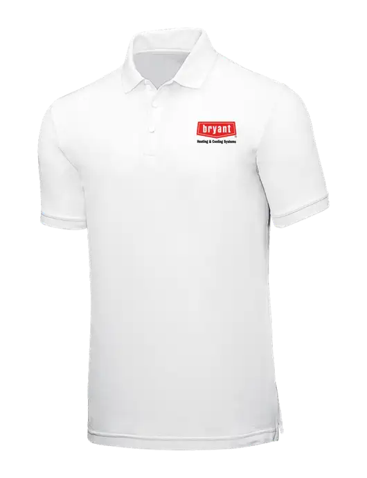 White Core Classic Pique w/Bryant H&C Systems Logo