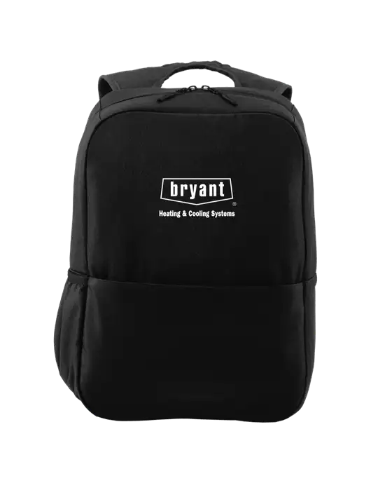 Access Square Laptop Black Backpack w/Bryant H&C Systems Logo