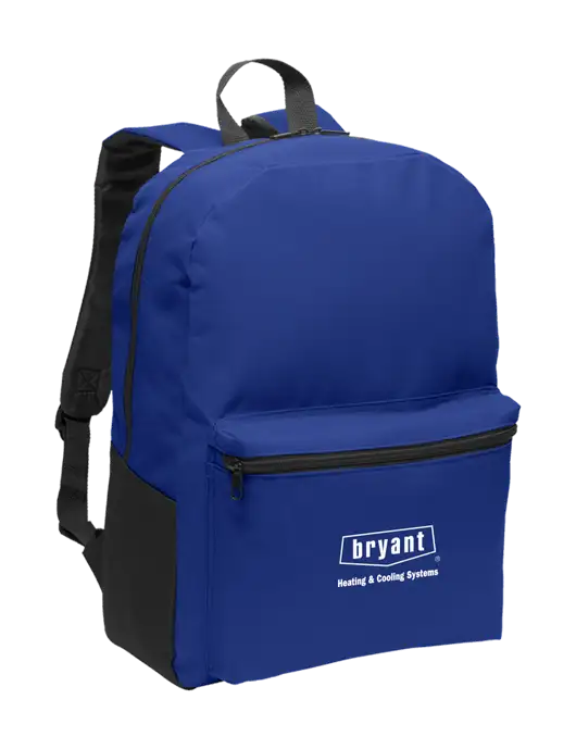 Casual Twilight Blue Lightweight Laptop Backpack w/Bryant H&C Systems Logo