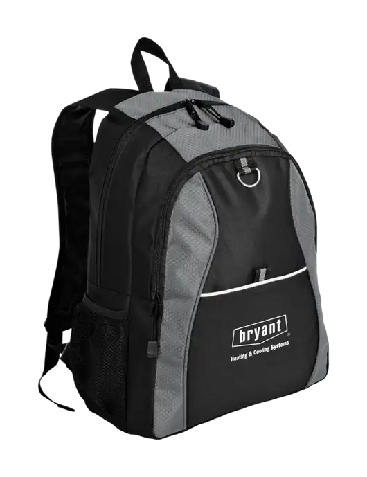 Honeycomb Grey/Black Backpack w/Bryant H&C Systems Logo