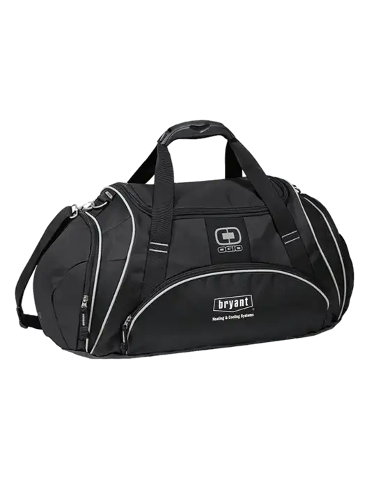 OGIO Black Crunch Duffel
 w/Bryant H&C Systems Logo
