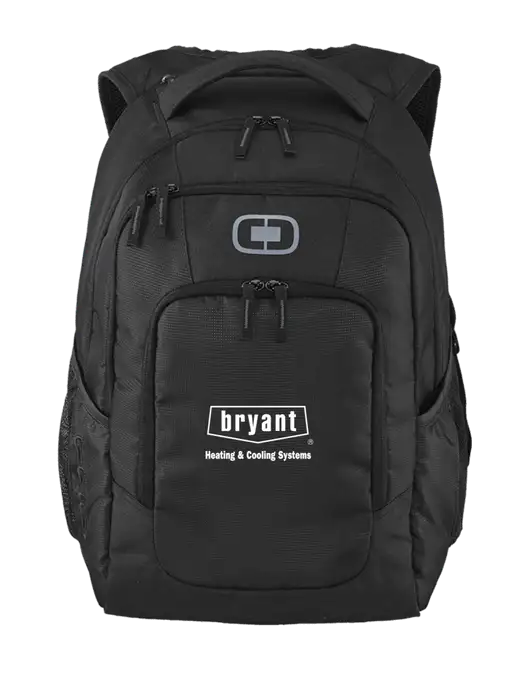 OGIO Black Logan Laptop Backpack
 w/Bryant H&C Systems Logo