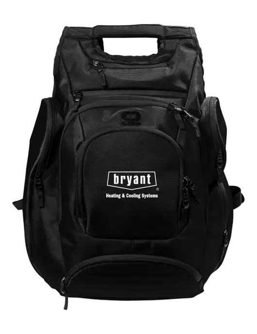 OGIO Blacktop Metro Ballistic Laptop Backpack w/Bryant H&C Systems Logo