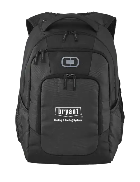OGIO Diesel Grey Logan Laptop Backpack
 w/Bryant H&C Systems Logo