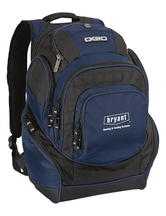 OGIO Navy Mastermind Pack w/Bryant H&C Systems Logo