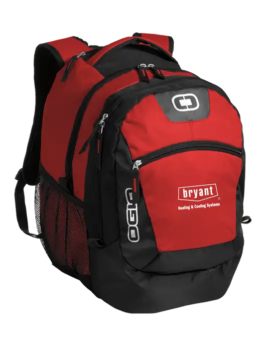 OGIO Red Rogue Pack
 w/Bryant H&C Systems Logo
